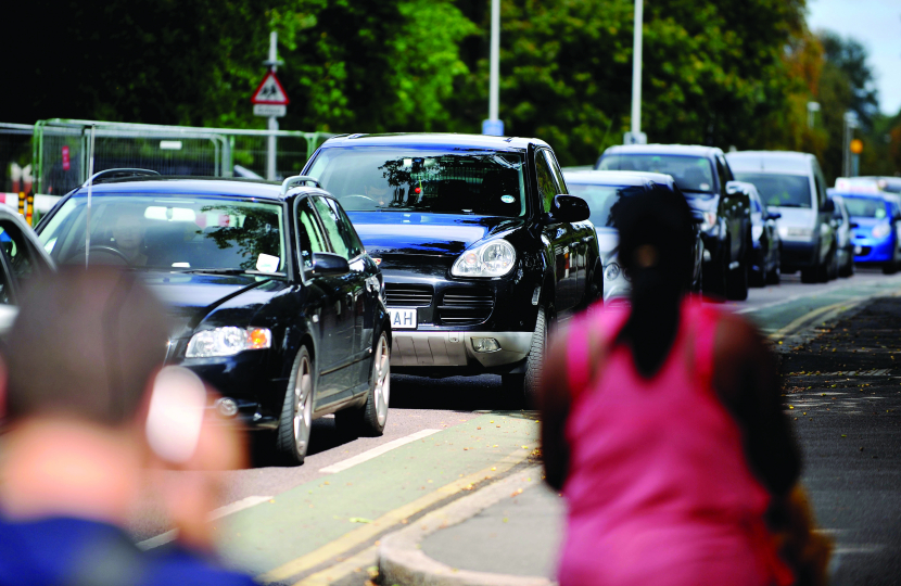 A typical traffic jam