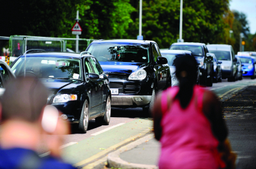 A typical traffic jam