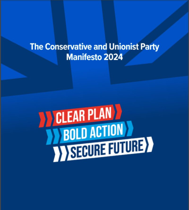 Cover of 2024 Conservative Manifesto